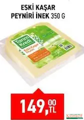 TARIM KREDİ ESKİ KAŞAR PEYNİRİ İNEK 350 G fiyat ve kampanya bilgisi